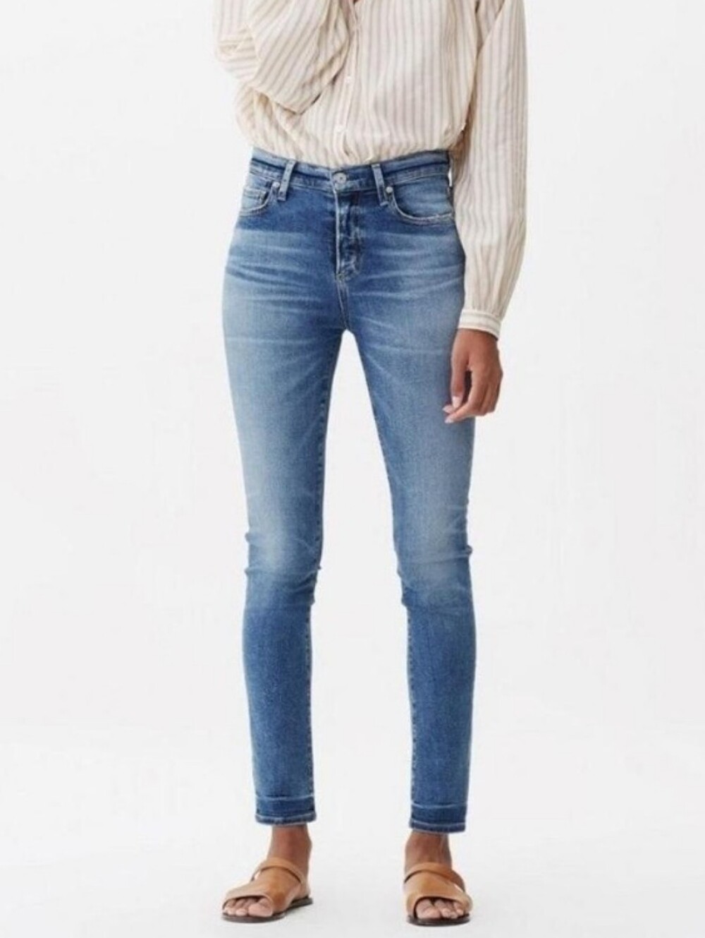 Citizens Of Humanity Harlow High Rise Slim Size 27 Made In USA
